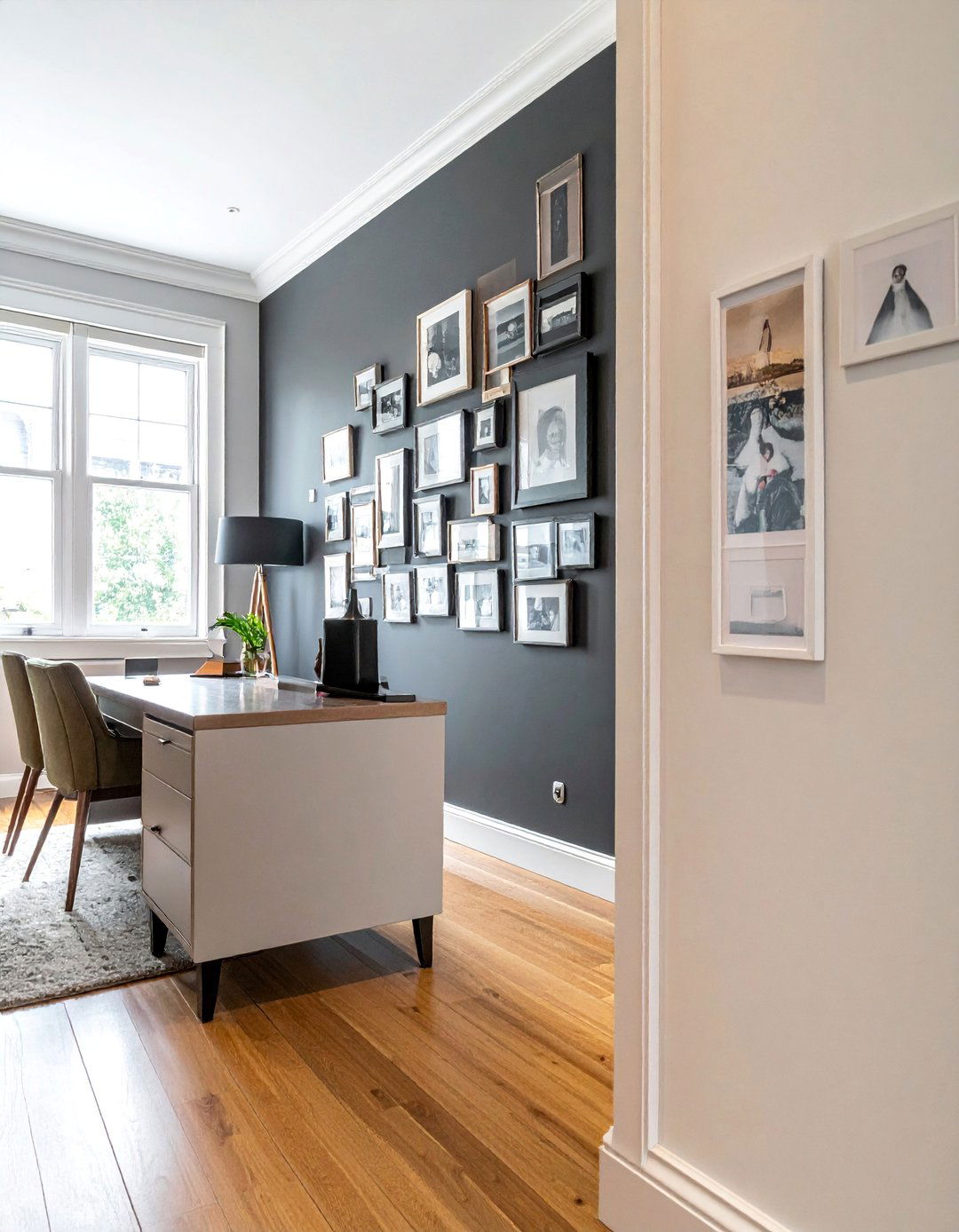 Floor to Ceiling Photo Wall - 40 Photo Wall Ideas to Personalize Your Living Space