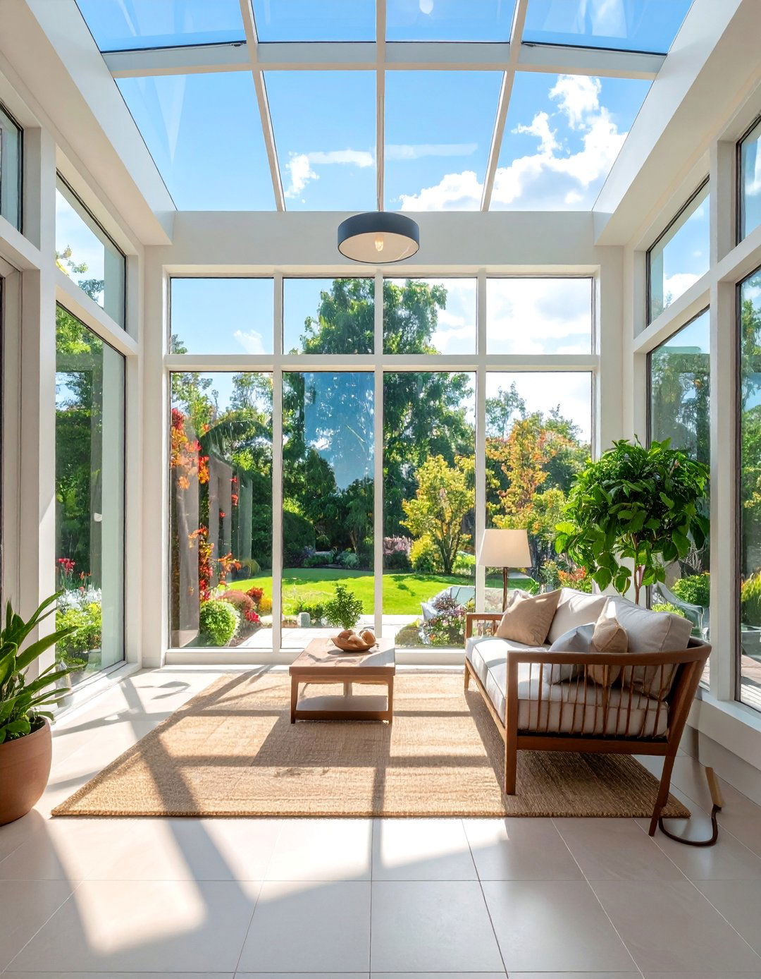 Floor to Ceiling Picture Windows - 30 Stylish Sunroom Window Ideas for Natural Light