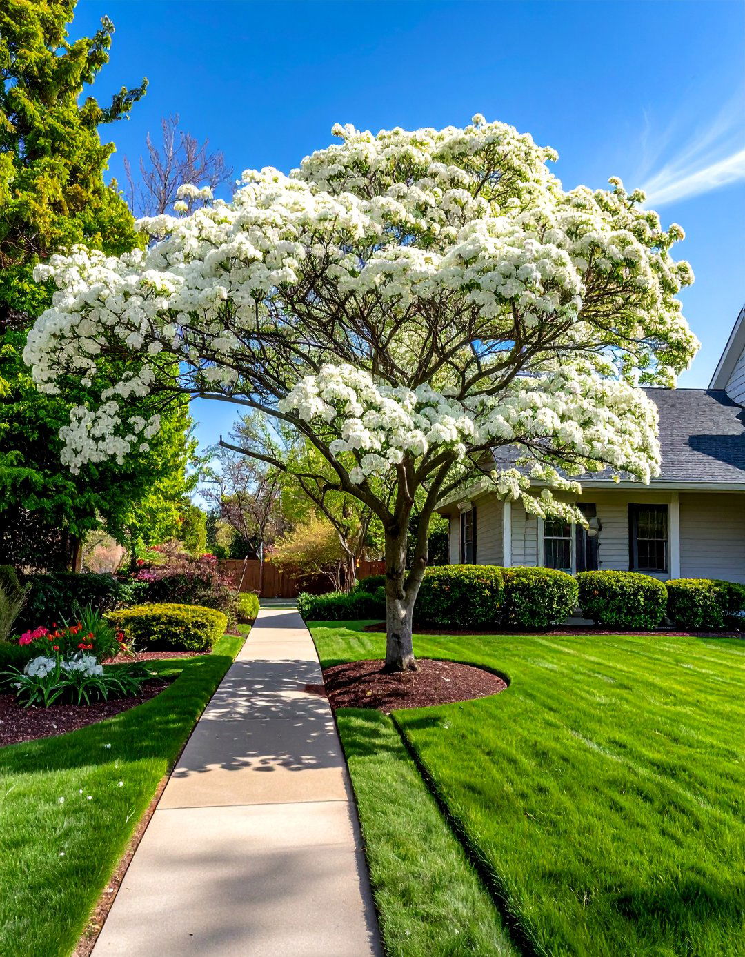 Flowering Dogwood Tree for Classic Spring Blooms - 30 Best Small Trees for Your Front Yard Landscaping