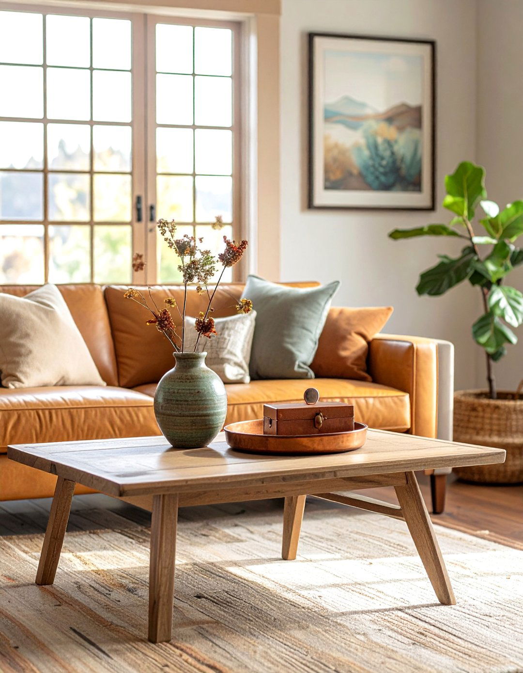 Focus on Handcrafted Decor and Accessories - 30 Craftsman Living Room Ideas for a Timeless Look