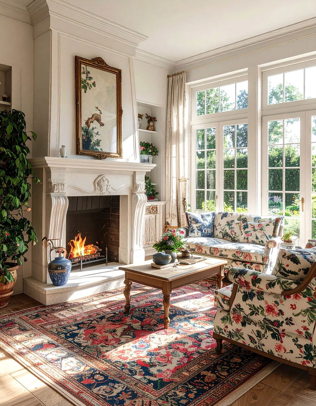 French Country Fireplace Sunrooms - 30 Sunrooms With Fireplaces for Cozy Living