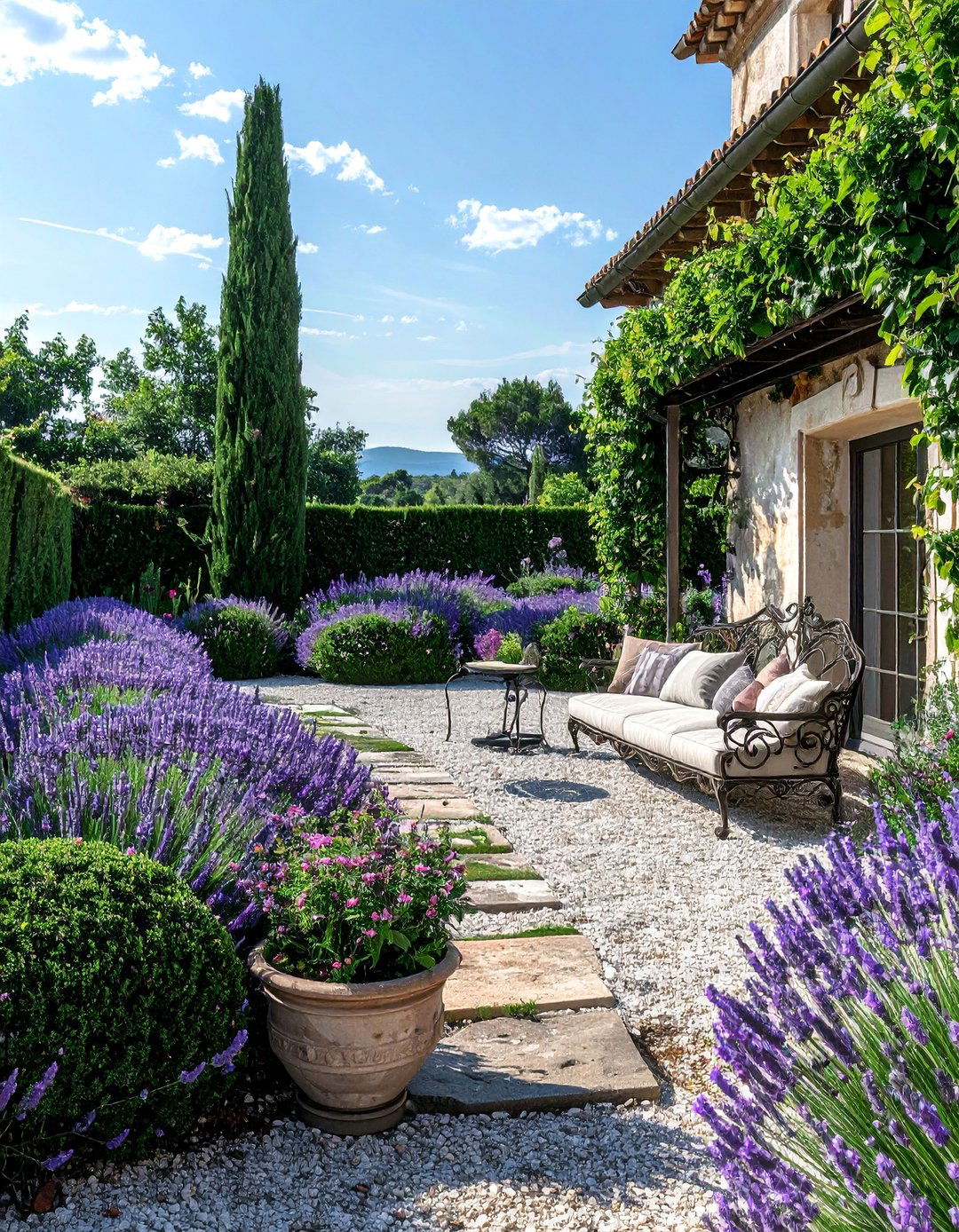 French Provincial Patio Garden - 40 Patio Decor Ideas to Refresh Your Outdoor Space