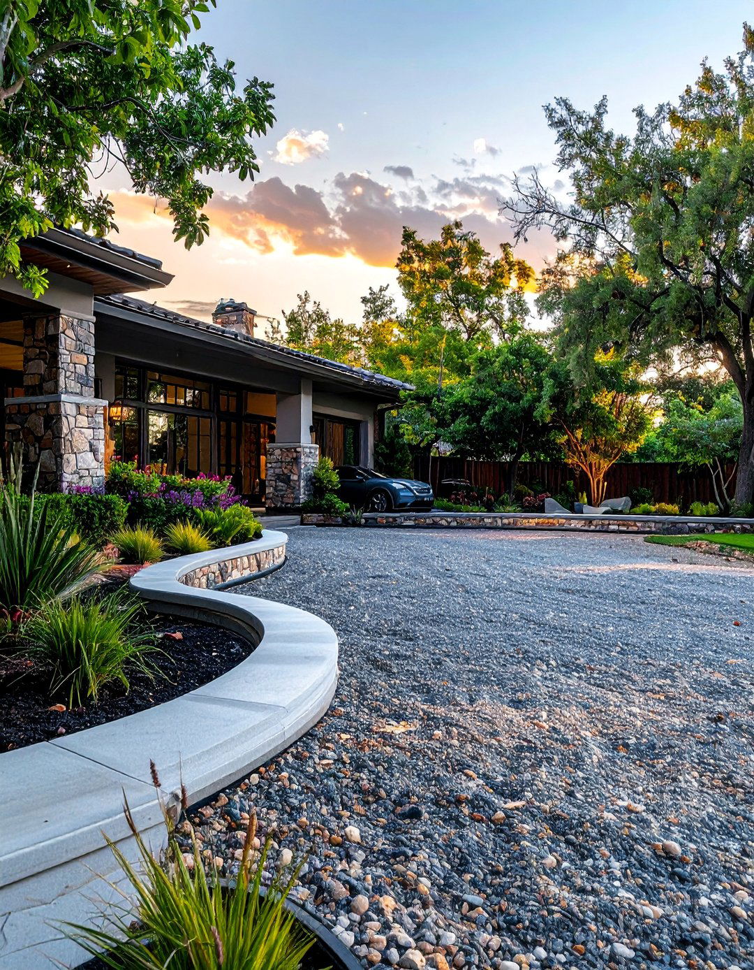 Front Yard Parking Extension - 30 Decomposed Granite Landscaping Ideas for Your Yard