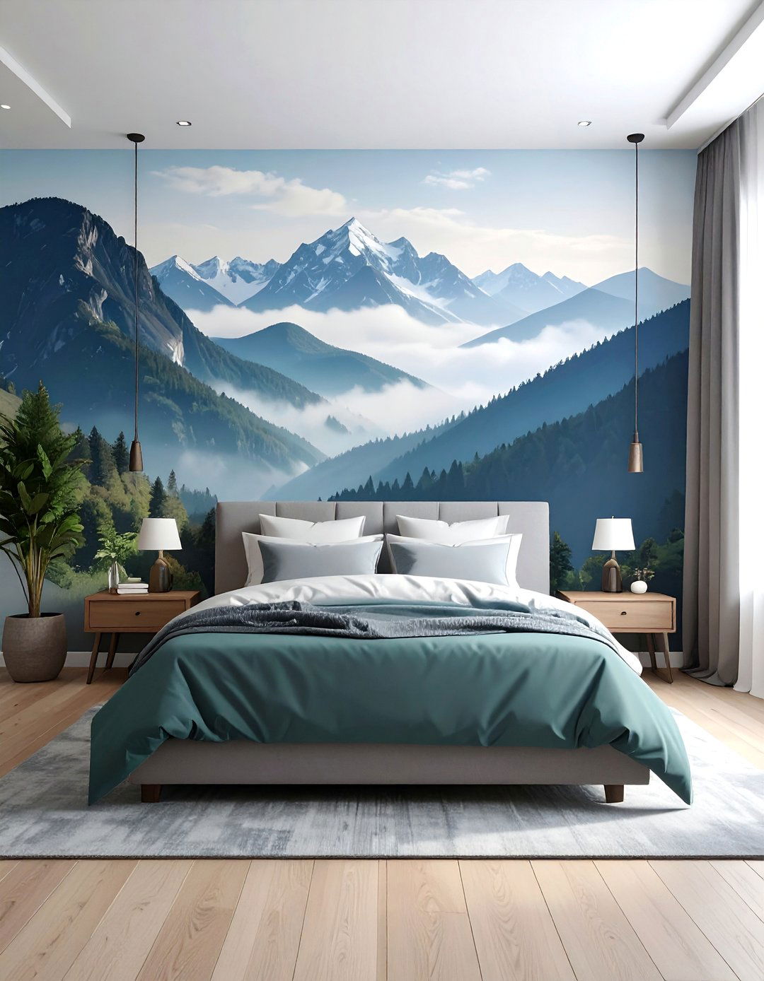 Full Wall Photo Mural - 40 Photo Wall Ideas to Personalize Your Living Space