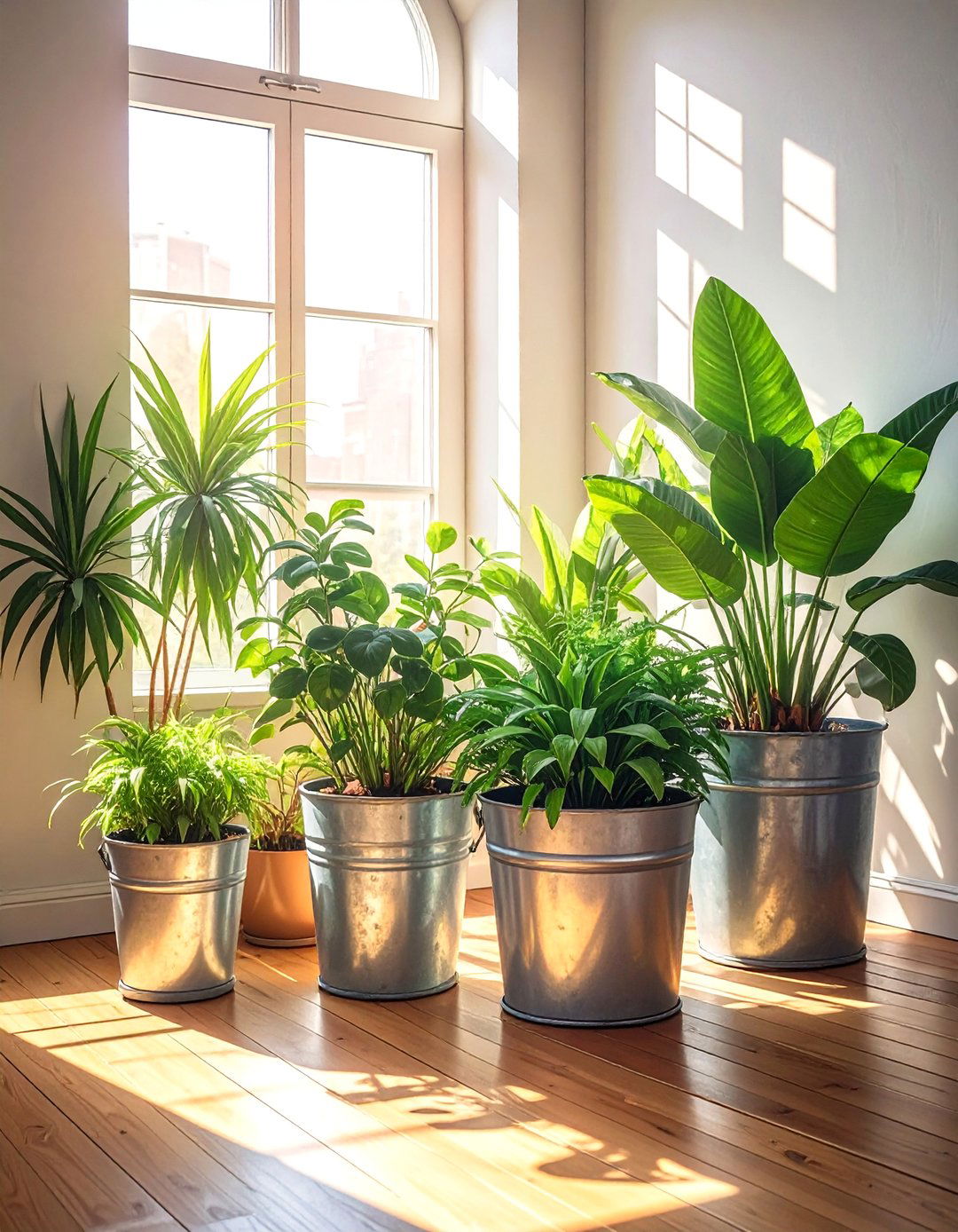 Galvanized Steel Planters - 30 Industrial Decor Ideas for a Modern Home
