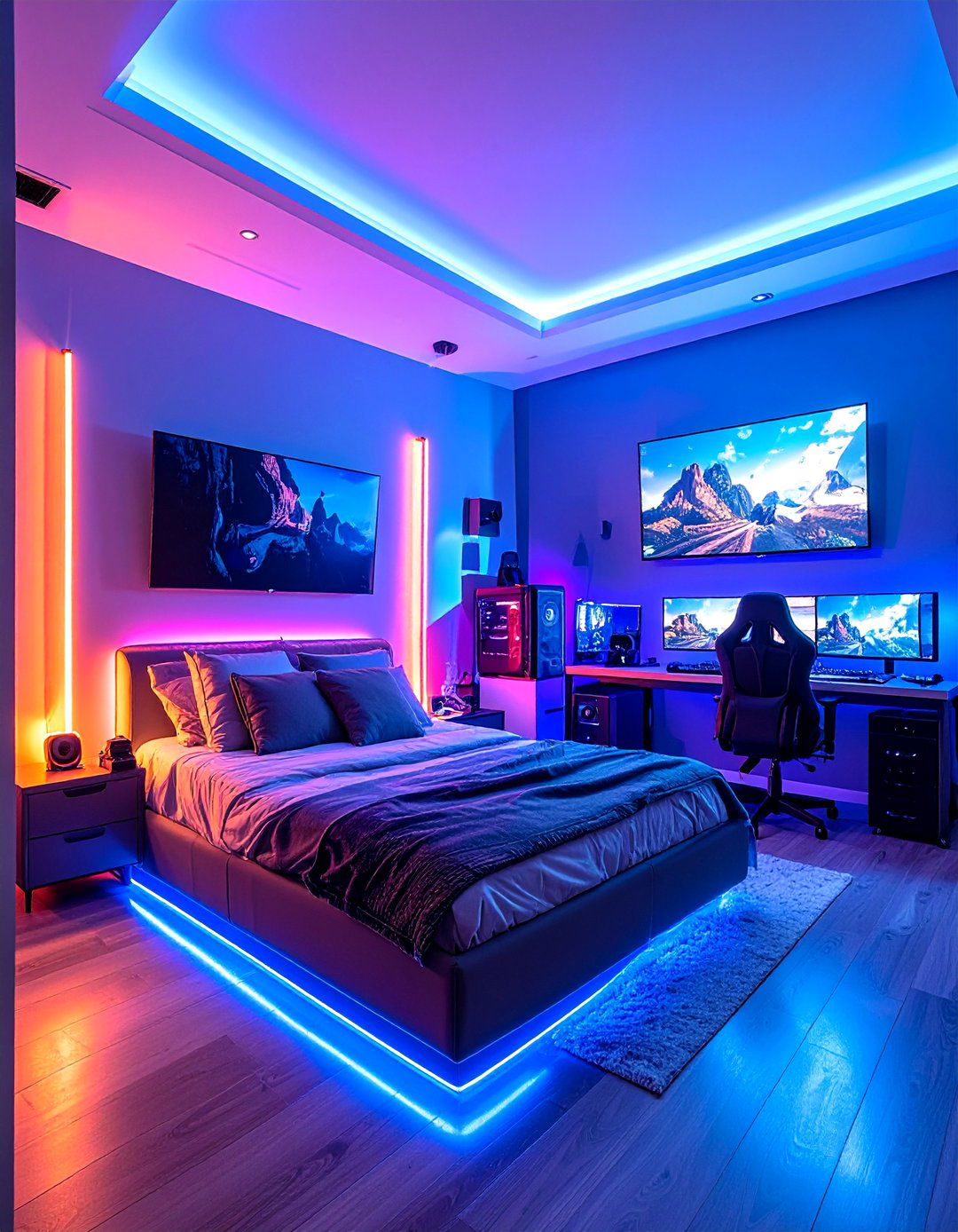 Gaming Tournament Arena - 40 Teen Room Ideas for a Fun and Functional Space