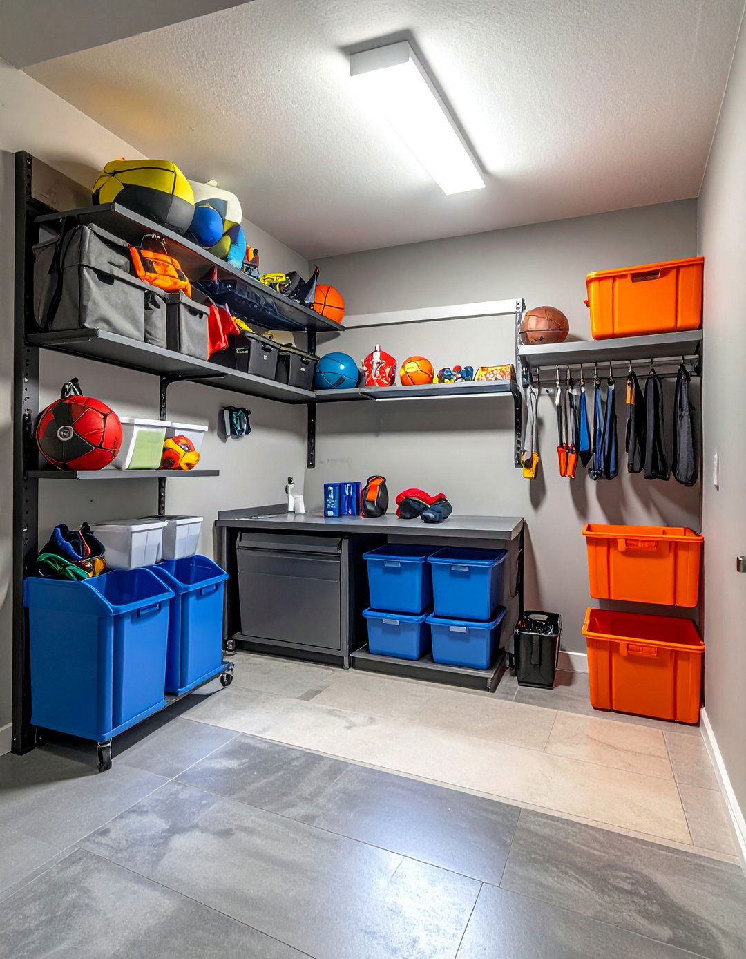 Garage Sports Equipment Zones - 40 Toy Storage Ideas to Keep Your Home Organized