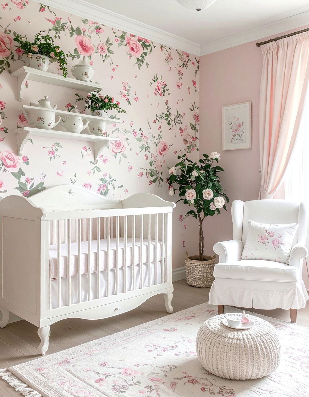 Garden Tea Party Nursery - 25 Baby Girl Nursery Ideas for a Dreamy Space