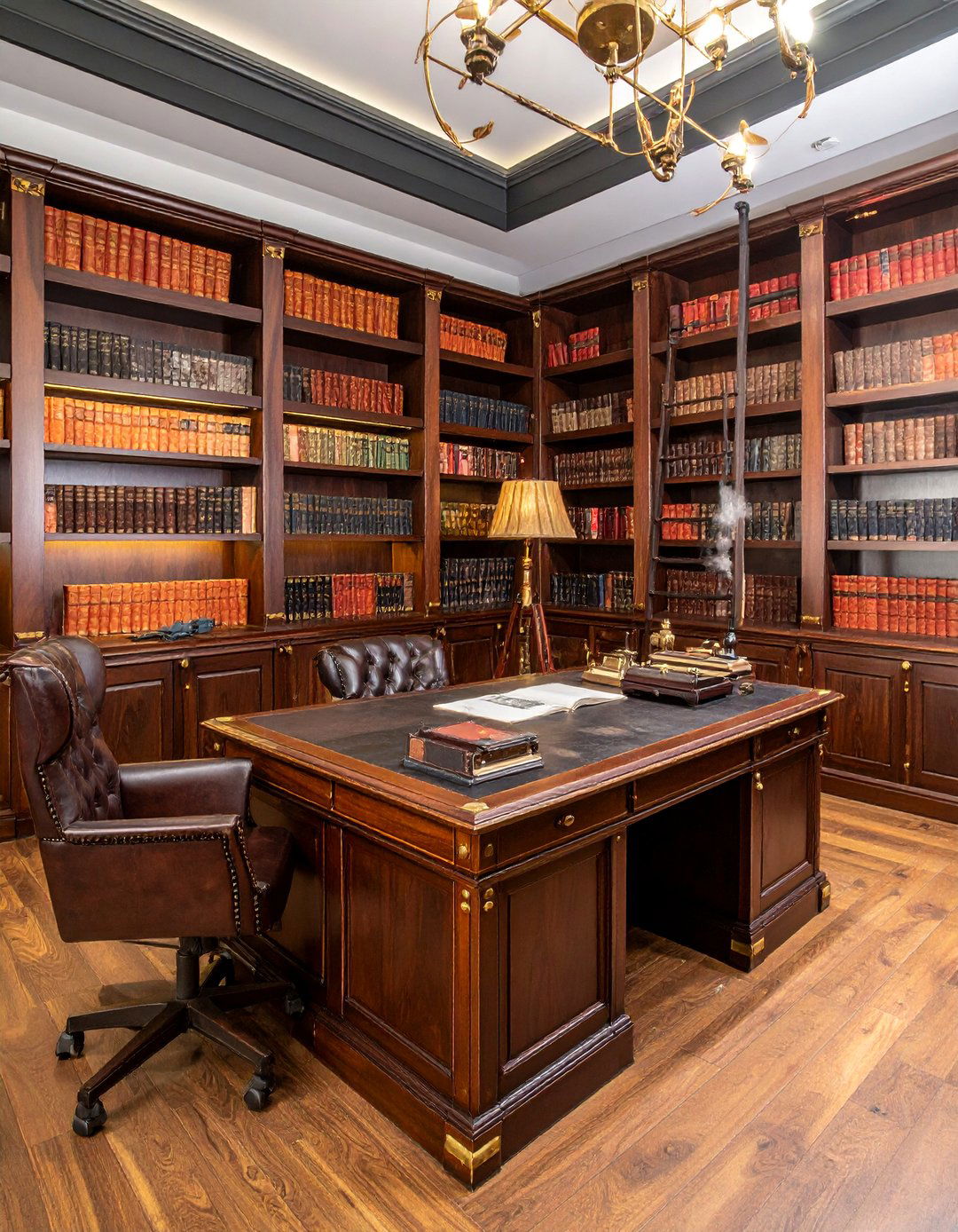 Gentlemans Study Library - 25 Unique Steampunk Interior Design Ideas for Your Home