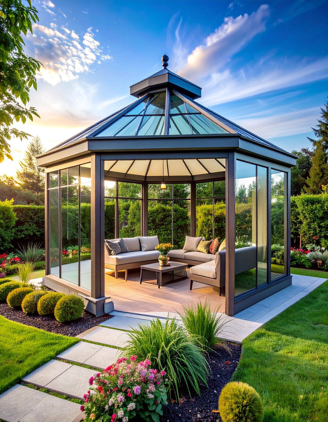 Glass Enclosed Garden Room Gazebo - 40 Gazebo Design Ideas for a Beautiful Outdoor Space