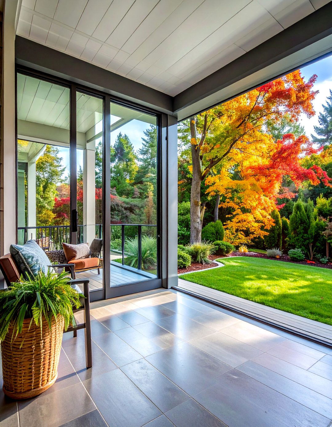 Glass Panel Enclosure Systems - 25 Enclosed Porch Ideas for Year-Round Enjoyment