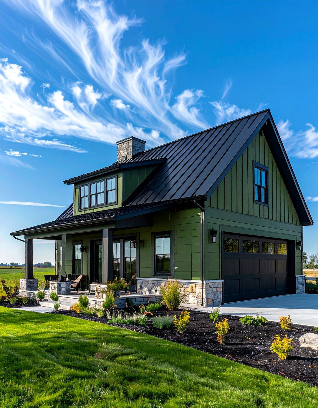 25 Farmhouse Green Exterior Home Ideas for Curb Appeal