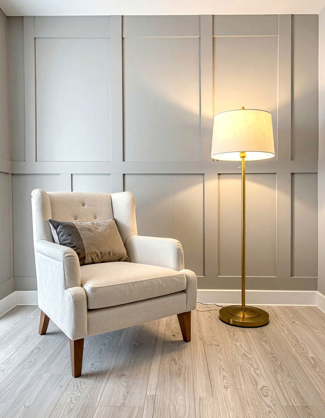 Greige Shiplap for a Warm Modern Neutral - 40 Shiplap Accent Wall Ideas for Modern Home Decor