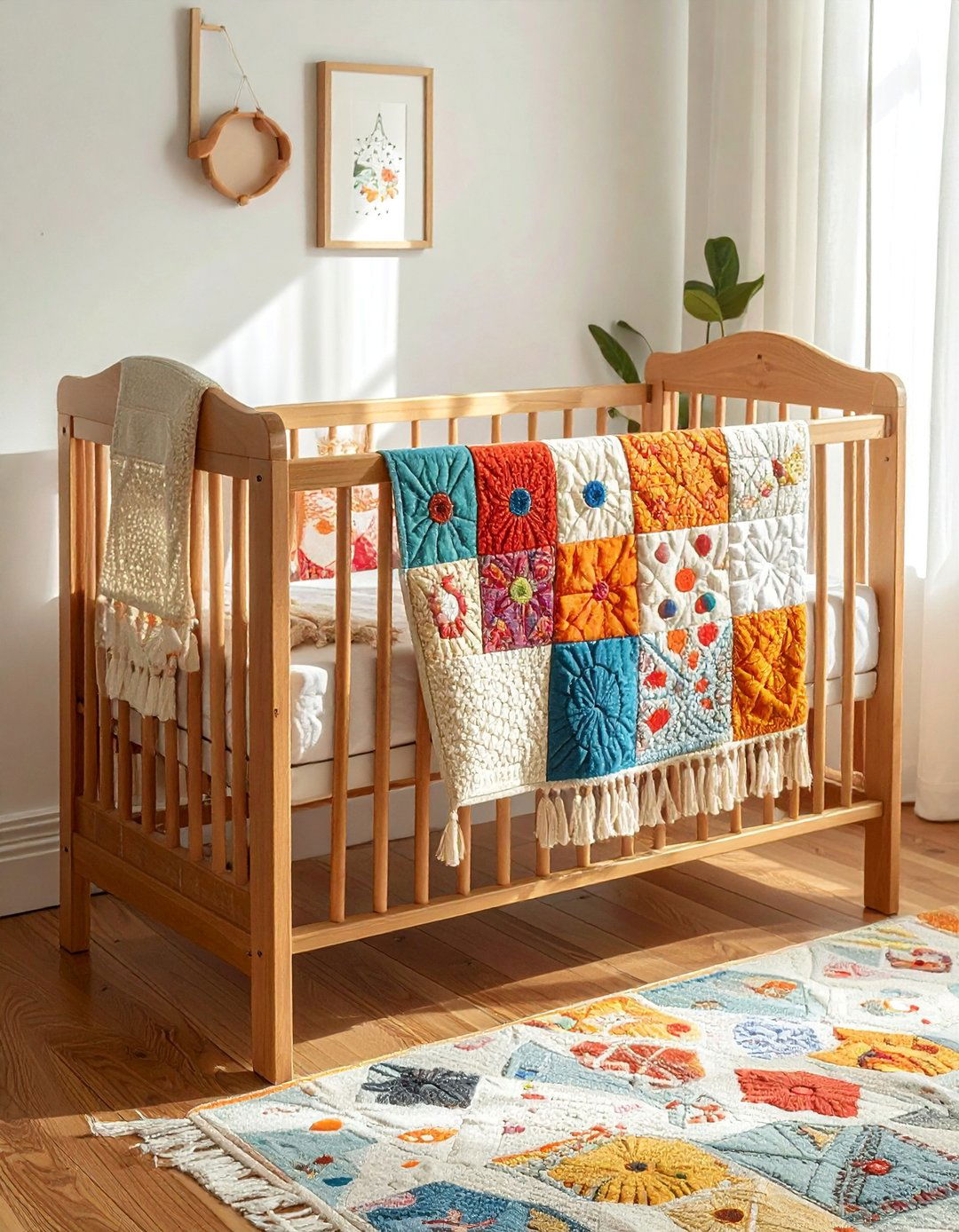 Handmade Quilts and Crocheted Blankets - 25 Vintage Nursery Ideas for a Timeless Baby Room