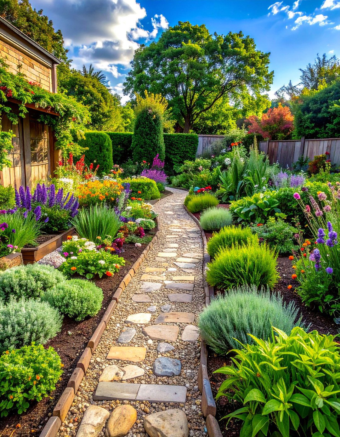 Herb Garden Pathways - 30 Decomposed Granite Landscaping Ideas for Your Yard