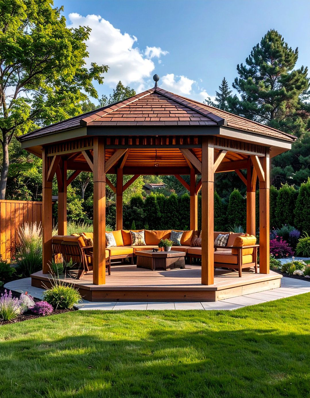 Hexagonal Shape Gazebo Design - 40 Gazebo Design Ideas for a Beautiful Outdoor Space