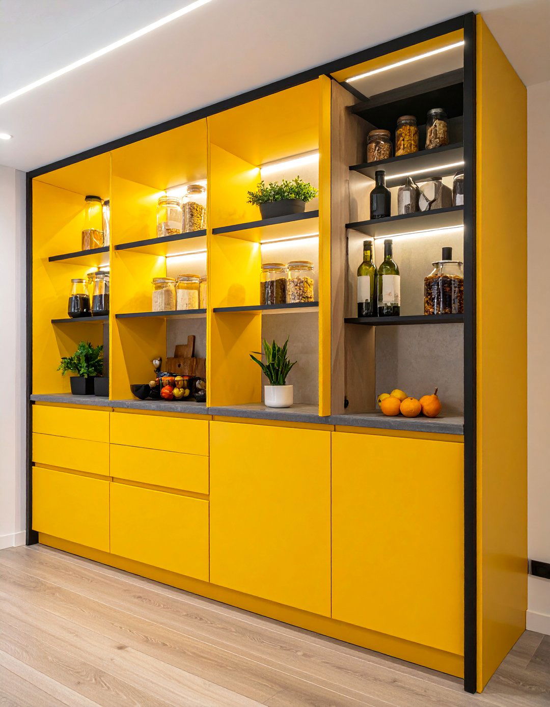 Hidden Pantry Systems - 40 Modern Kitchen Ideas for a Sleek and Functional Space