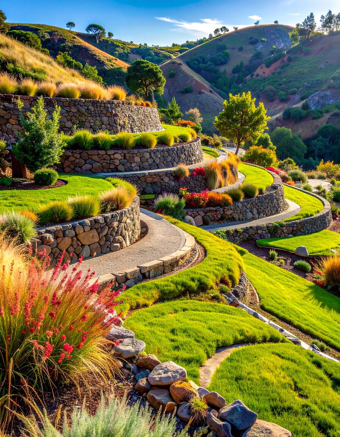 Hillside Terrace System - 30 Decomposed Granite Landscaping Ideas for Your Yard
