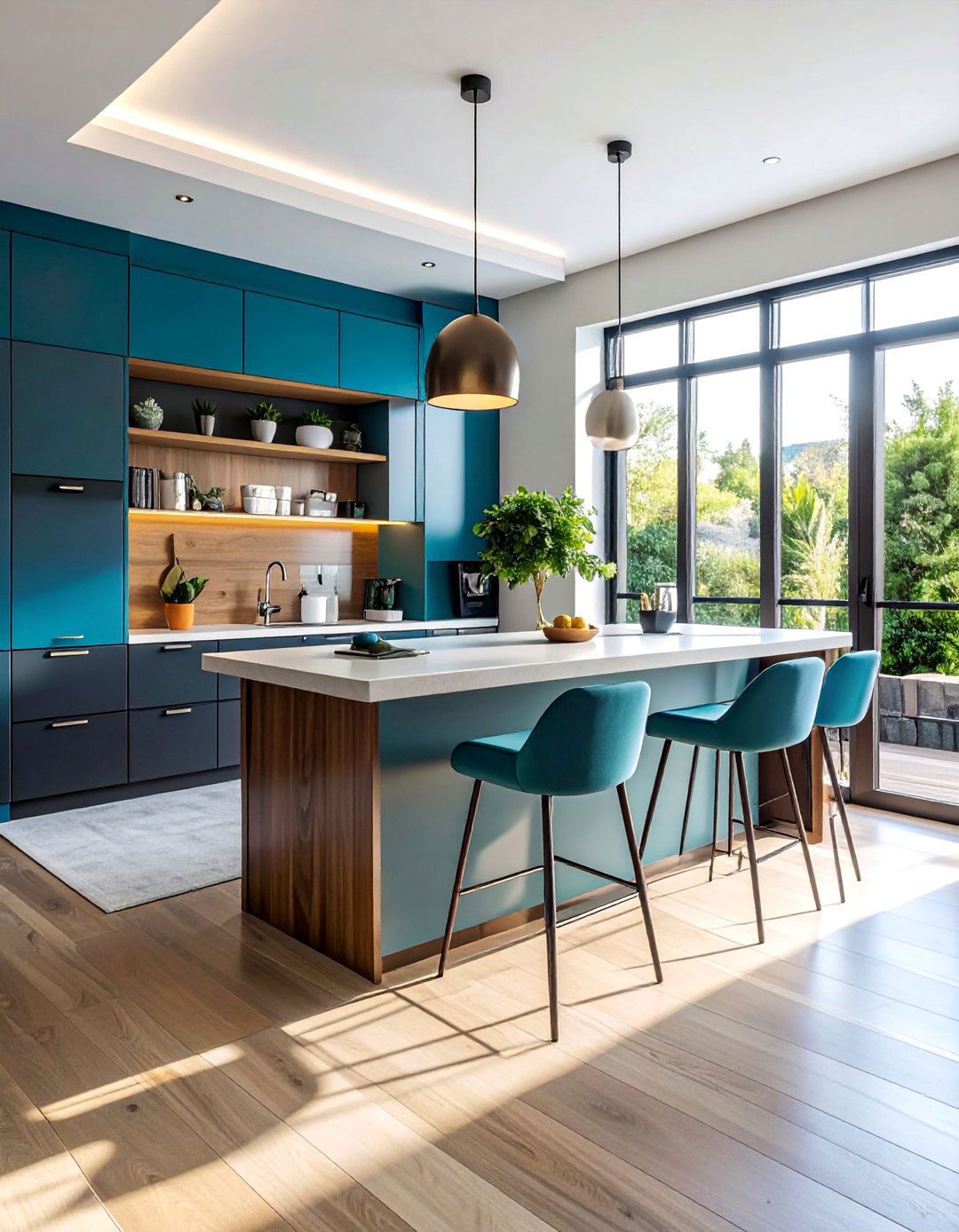 Home Office Breakfast Bar - 40 Modern Home Office Ideas for a Productive Workspace