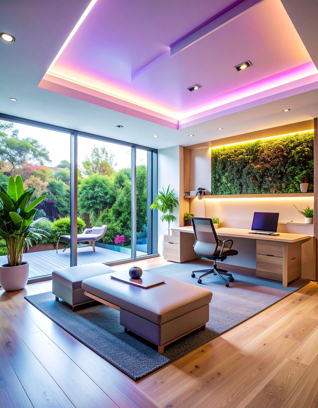 Home Office Wellness Center - 40 Modern Home Office Ideas for a Productive Workspace