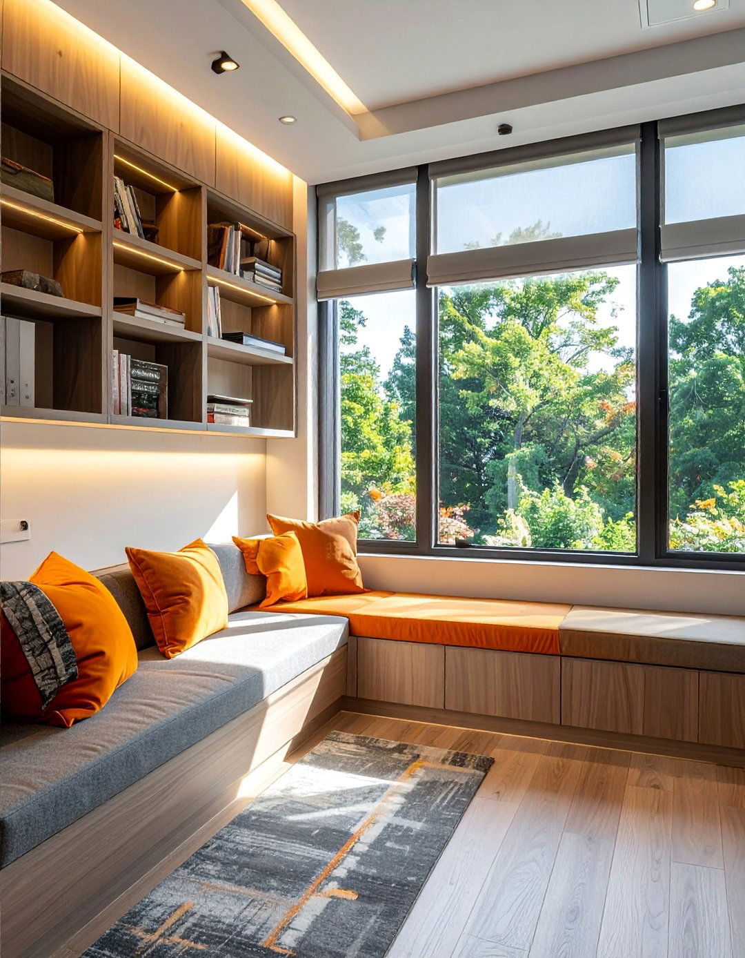 Home Office Window Seat - 40 Modern Home Office Ideas for a Productive Workspace