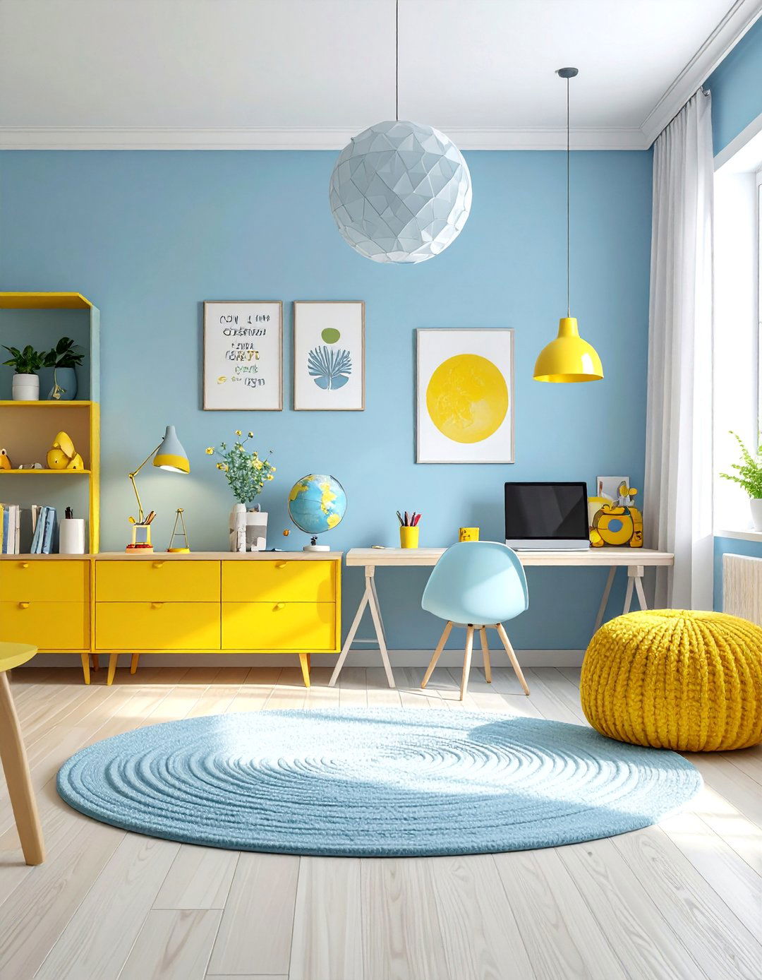 Homeschool Room Using Color Psychology - 25 Homeschool Room Ideas for a Productive Learning Space
