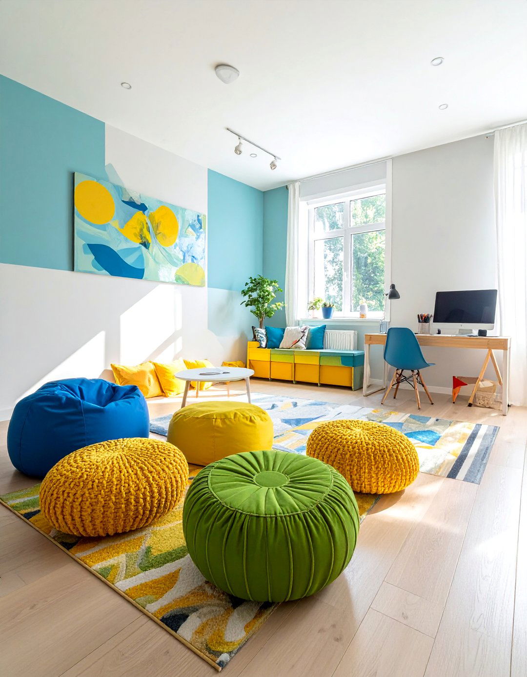 Homeschool Room with Flexible Seating Options - 25 Homeschool Room Ideas for a Productive Learning Space