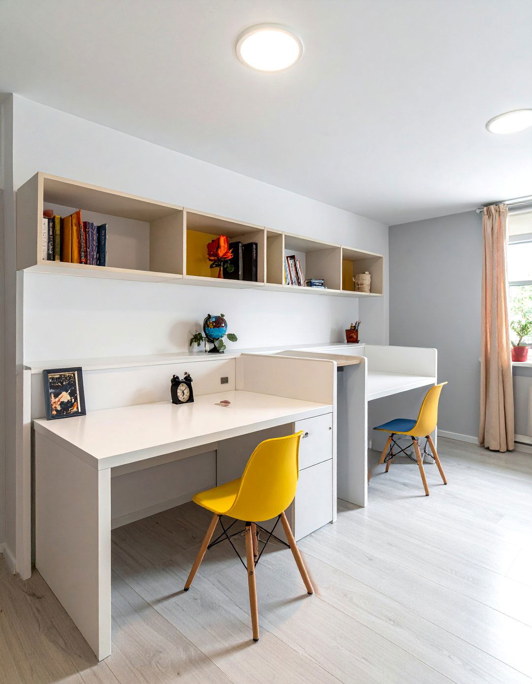 Homeschool Room with an Individual Workstation System - 25 Homeschool Room Ideas for a Productive Learning Space