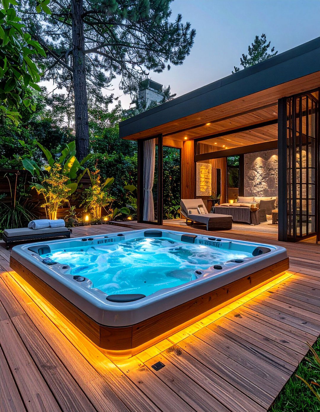 Hot Tub Spa Experience - 25 Backyard Oasis Ideas for Relaxing Outdoor Spaces