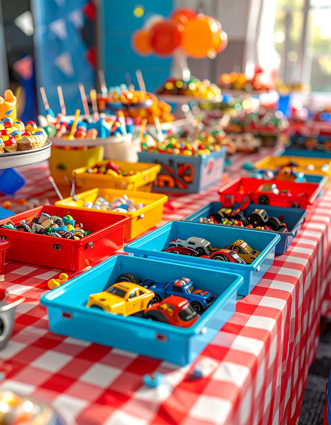 Hot Wheels Pit Stop Favor Station - 25 Hot Wheels Birthday Party Ideas for Car-Loving Kids
