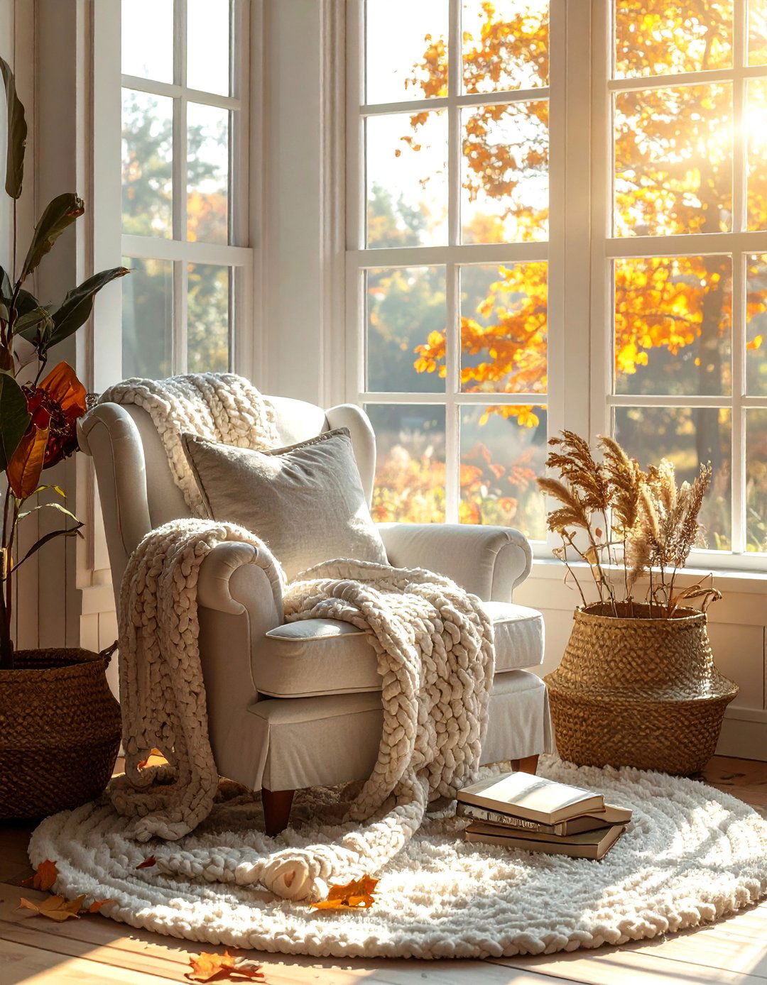 Incorporating a Cozy Reading Nook - 25 Farmhouse Sunroom Ideas for a Cozy Retreat