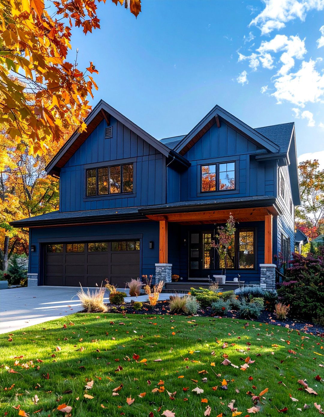 Indigo Blue for a Rich Saturated Facade - 30 Blue Exterior House Paint Ideas for Curb Appeal