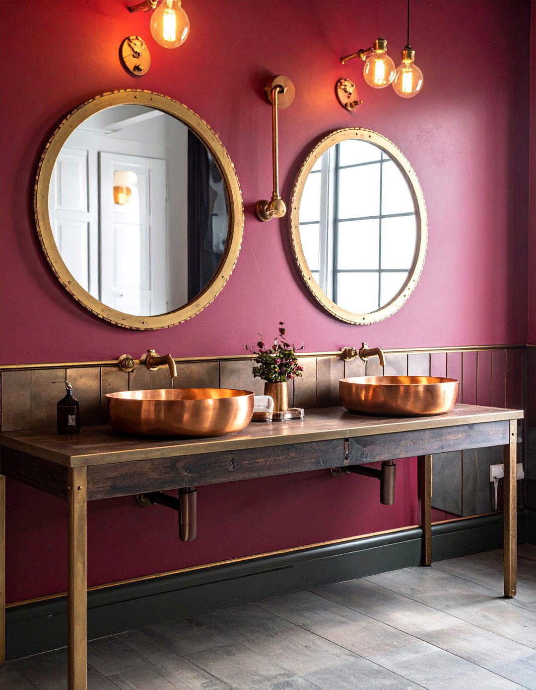 Industrial Bathroom Vanity Station - 25 Unique Steampunk Interior Design Ideas for Your Home