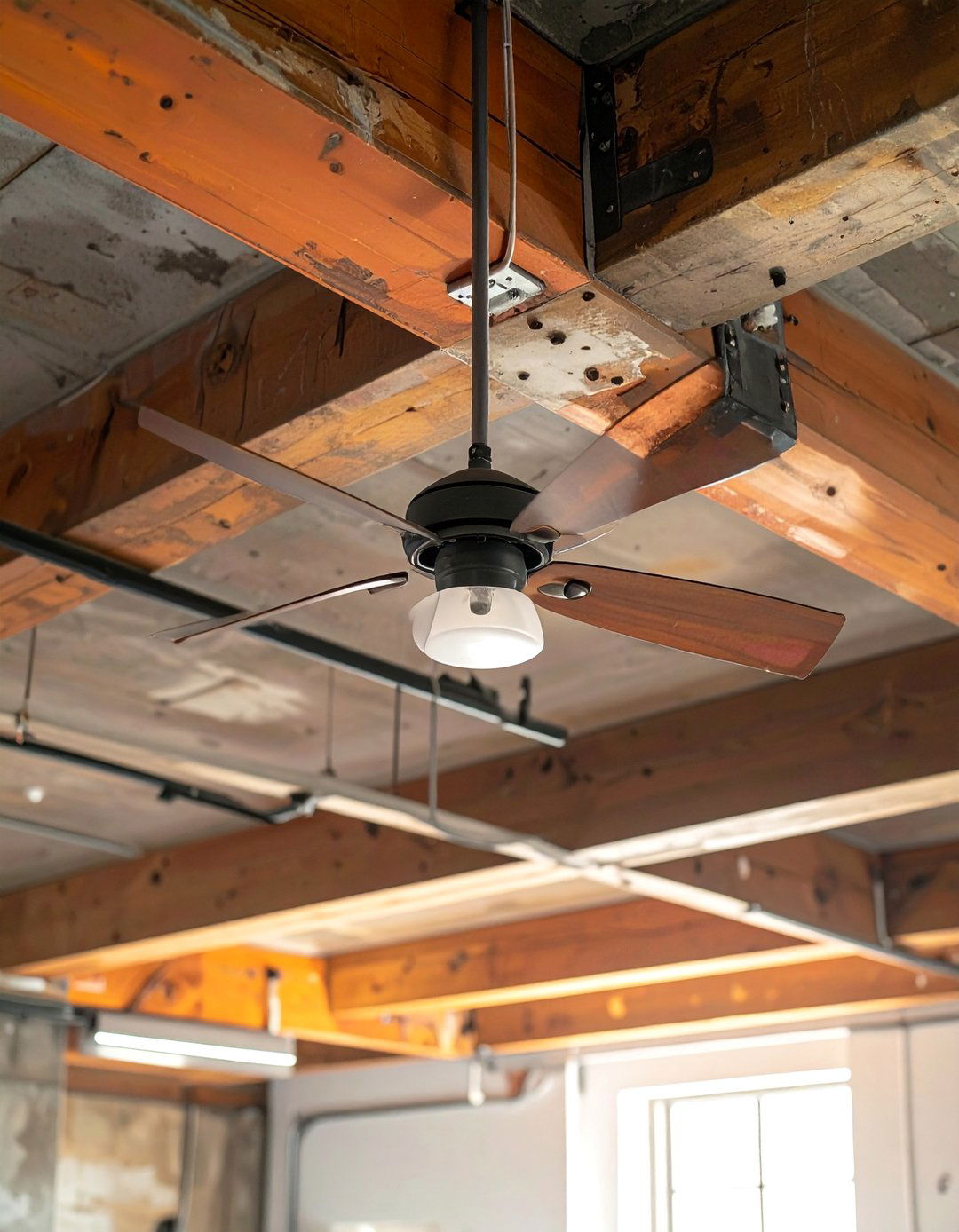 Industrial Fan Integration - 25 Exposed Basement Ceiling Ideas for Industrial Style