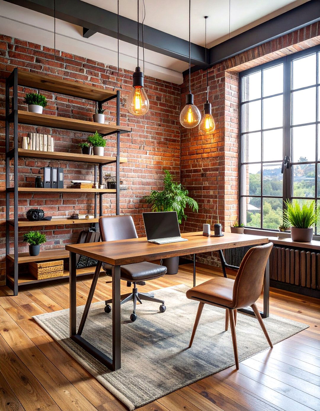 Industrial Home Office Style - 40 Modern Home Office Ideas for a Productive Workspace