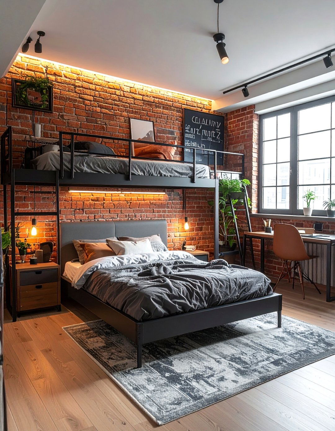 Industrial Loft Vibe - 40 Teen Room Ideas for a Fun and Functional Space