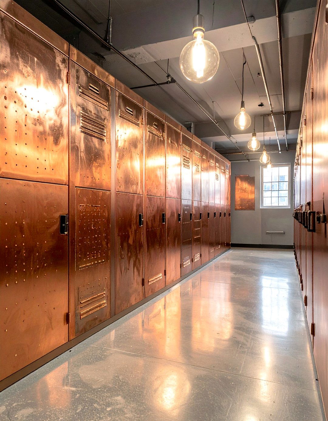 Industrial Metal Accents - 30 Locker Decor Ideas for Stylish and Functional Spaces