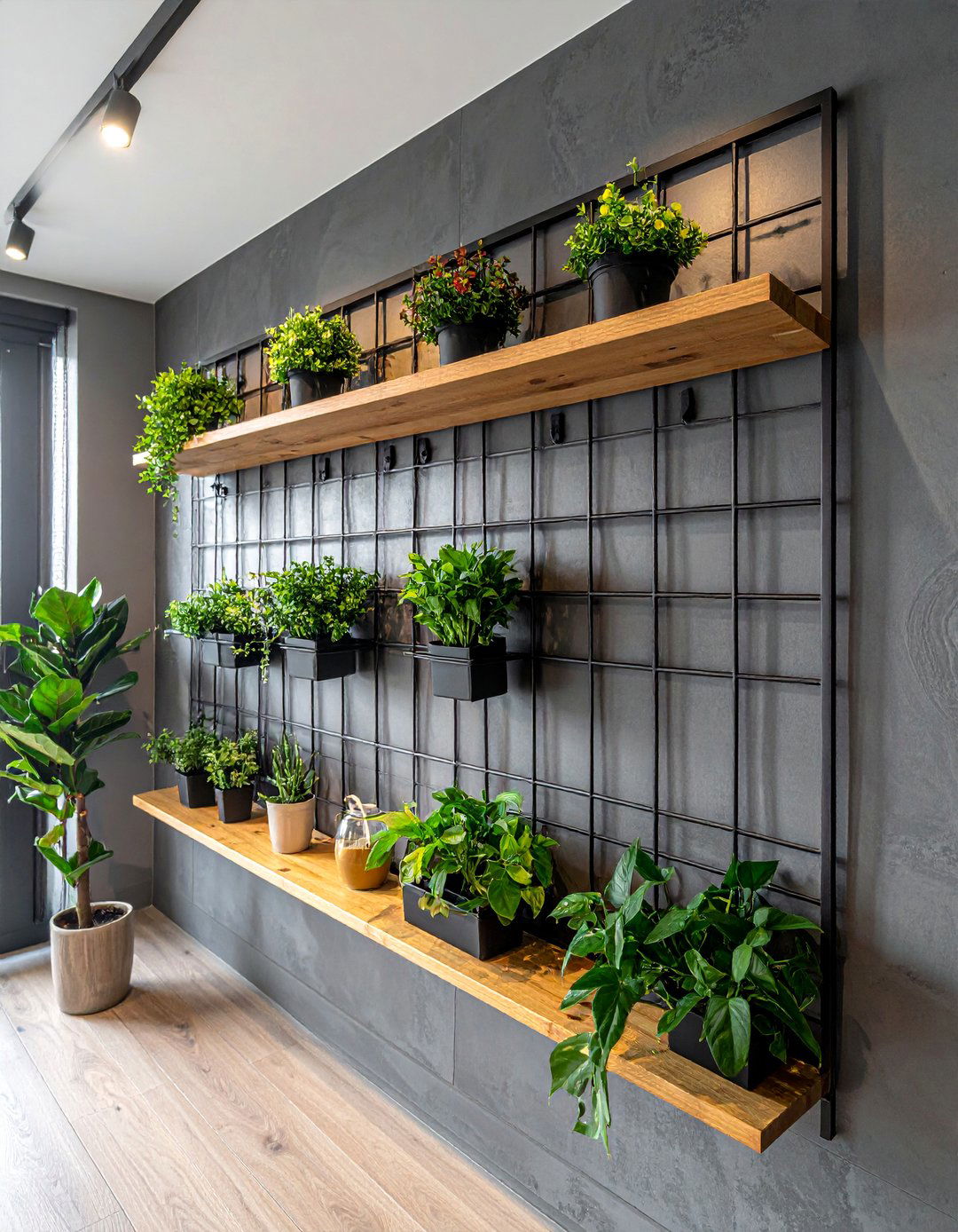 Industrial Metal Wall Grid - 40 Wall Decor Ideas to Transform Any Room