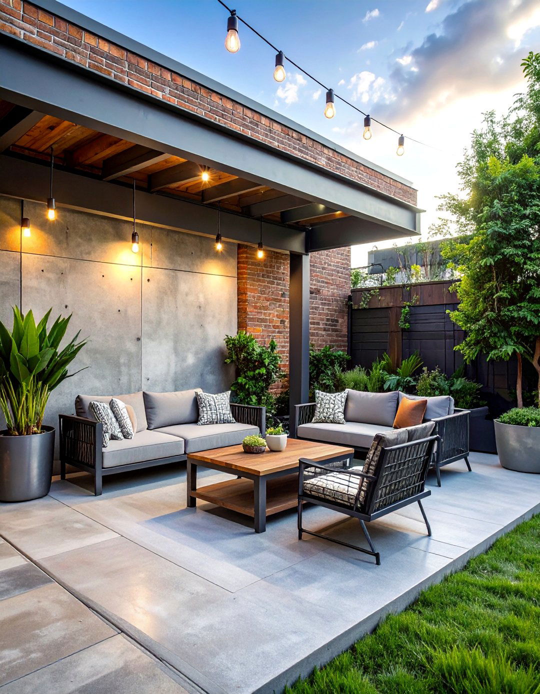 Industrial Modern Patio Design - 40 Patio Decor Ideas to Refresh Your Outdoor Space