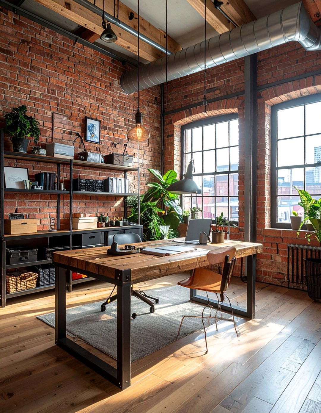 Industrial Style Homeschool Room - 25 Homeschool Room Ideas for a Productive Learning Space