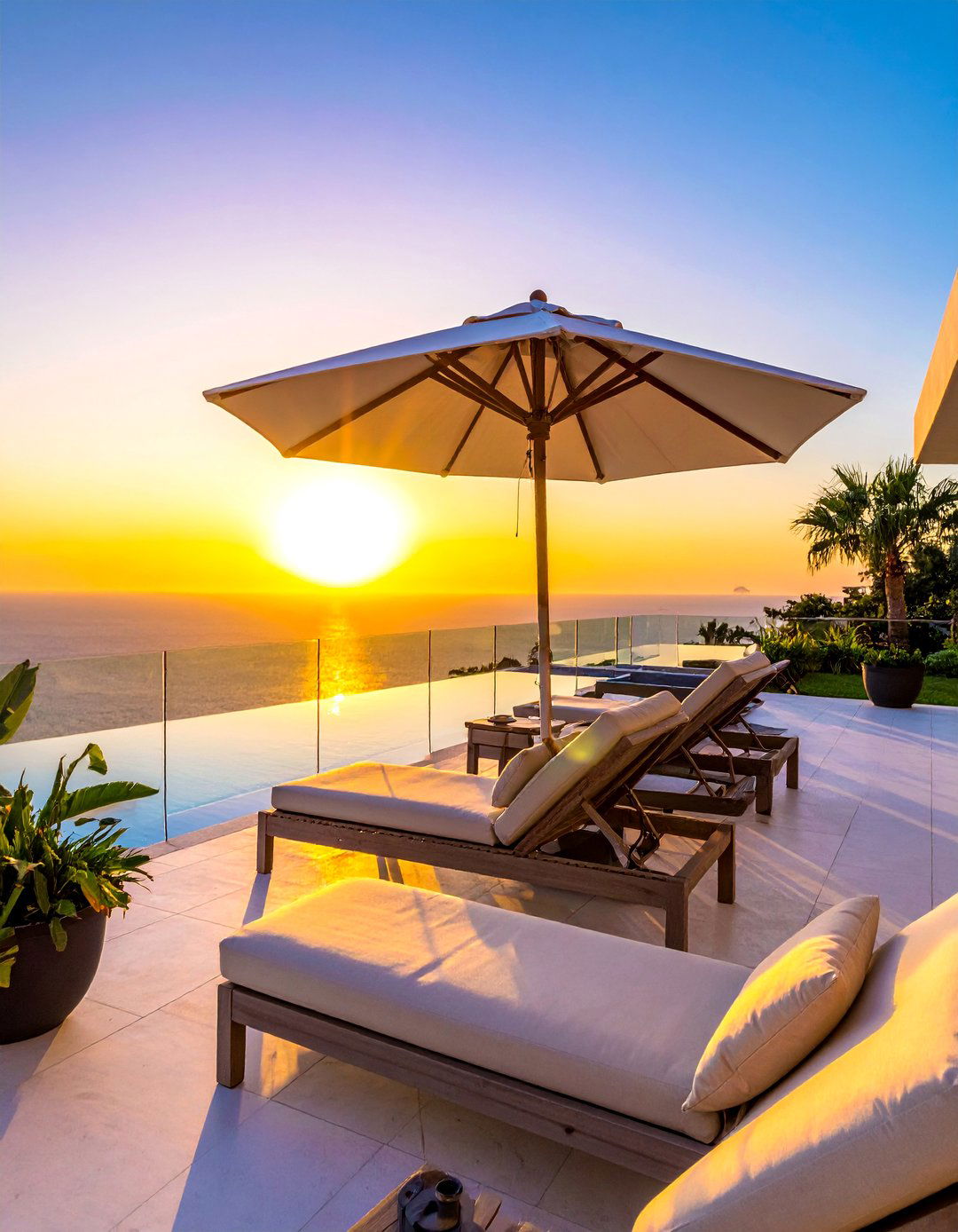 Infinity Pool View Balcony - 20 Mansion Balcony Ideas for a Luxurious View