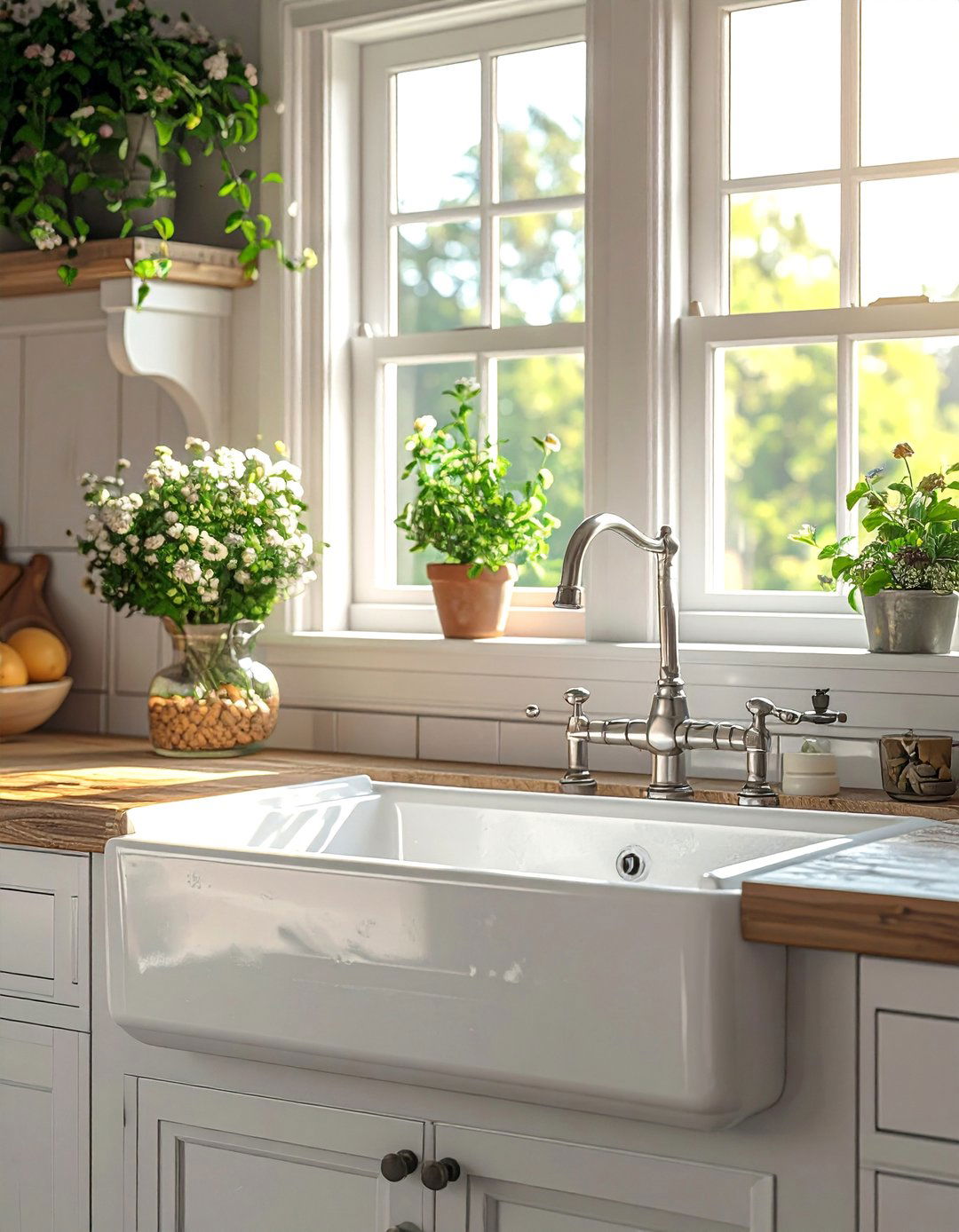 Installing a Farmhouse Sink - 30 Cottage Decorating Ideas for a Charming Home