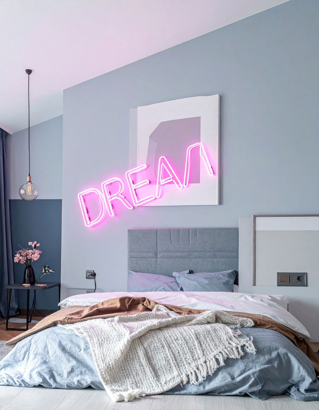 Integration of Neon Lighting Elements - 20 Postmodernism Interior Design Ideas for a Bold Look