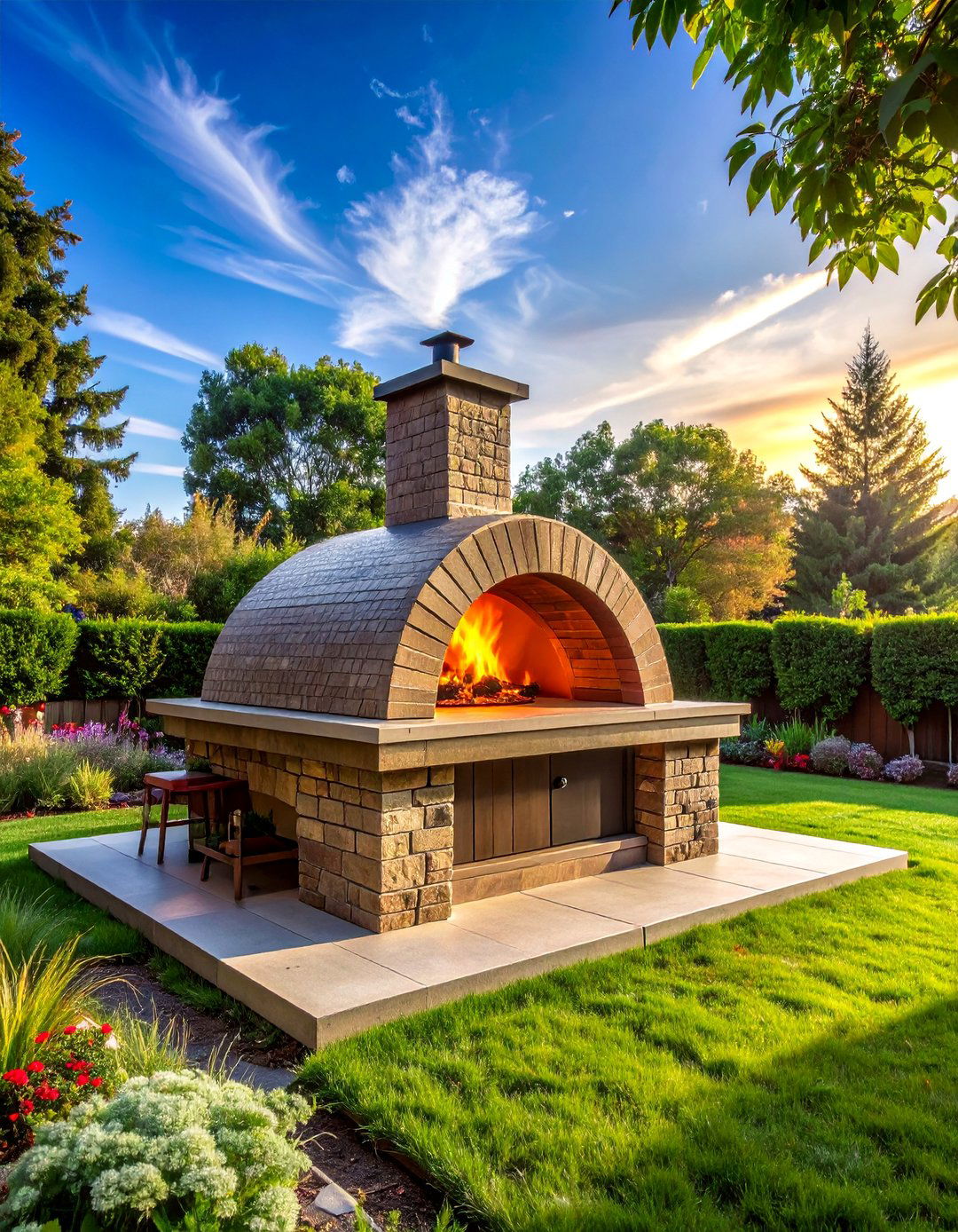 Island Centerpiece Standalone Installations - 20 Outdoor Pizza Oven Ideas for Backyard Fun