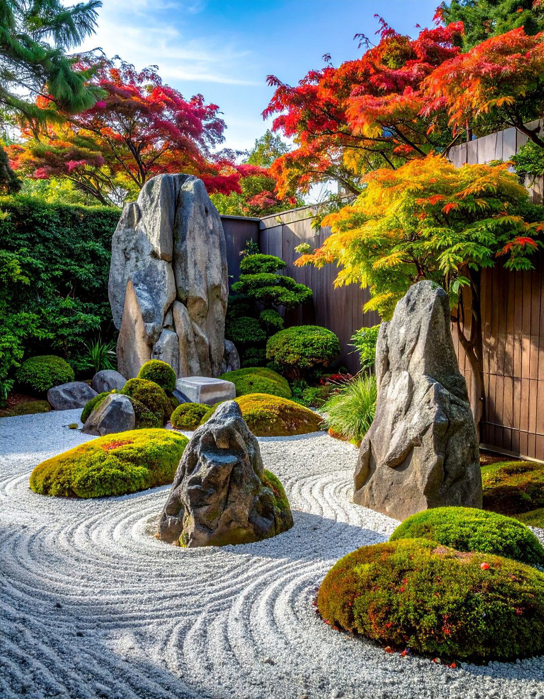 Japanese Rock Garden with Stone Arrangements - 25 Zen Garden Ideas for a Peaceful Backyard Retreat