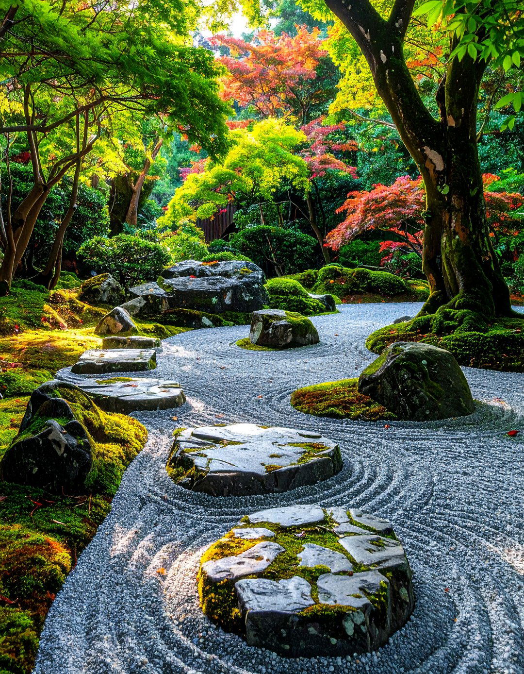 Japanese Tobi Ishi Stepping Stone Walkway - 30 Unique Stepping Stone Walkway Ideas for Your Yard