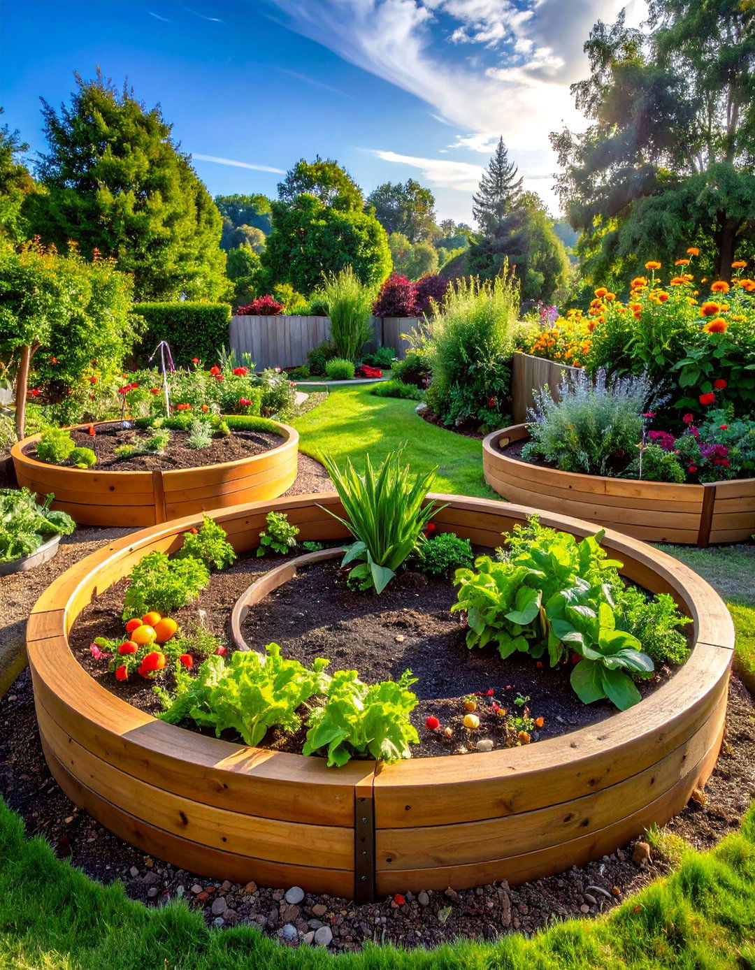 Keyhole Permaculture Design - 40 Raised Garden Bed Ideas for Your Vegetable Garden