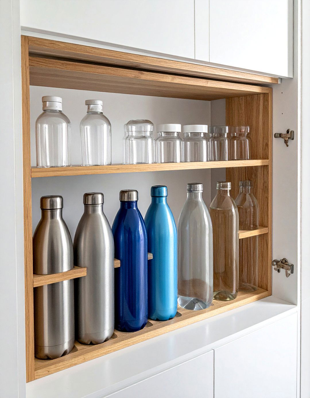 Kitchen Cabinet Wine Rack System - 15 Water Bottle Storage Ideas for Organized Spaces