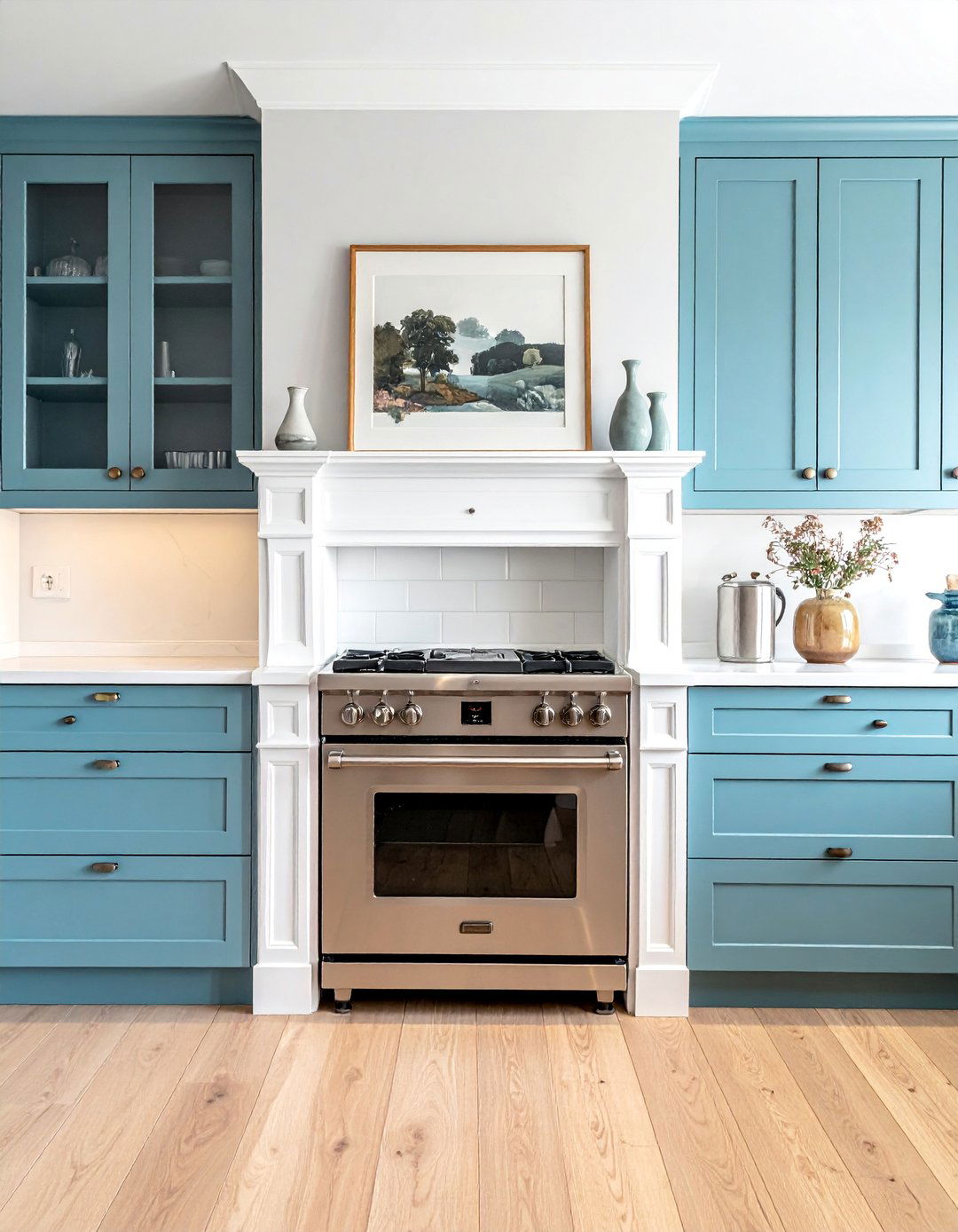 Kitchen Stove Alcove with a Decorative Mantel - 20 Kitchen Stove Alcove Ideas for a Cozy Cooking Nook