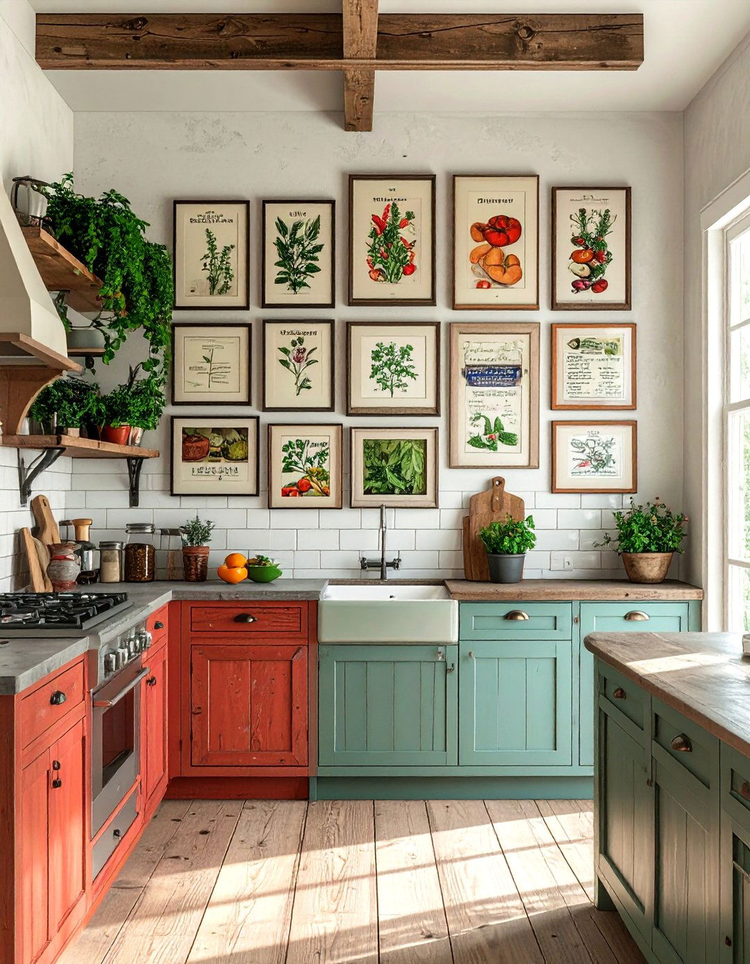 Kitchen and Dining Area Gallery Wall - 25 Eclectic Gallery Wall Ideas for Artistic Homes